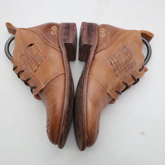Bed Stu Barkley Women's US Size 6.5 Booties Ankle Boots Brown Distressed Leather - Picture 8 of 11